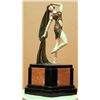 Image 1 : "YAMBO" -BRONZE AND IVORY SCULPTURE