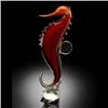Image 1 : BROWN ART GLASS SEA HORSE