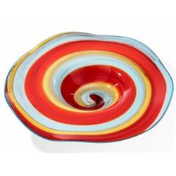 ART GLASS BOWL - UNIQUELY HAND CRAFTED