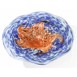 ART GLASS BOWL - UNIQUELY HAND CRAFTED