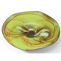ART GLASS BOWL - UNIQUELY HAND CRAFTED