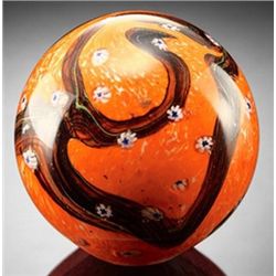 ART GLASS SPHERE / PAPERWEIGHT