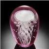 Image 1 : ART GLASS PINK JELLYFISH GLOW IN THE DARK