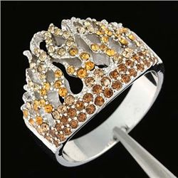 MEN'S STERLING SILVER FLAME RING