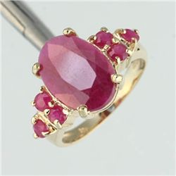 4.0CTW RUBY RING 10KY