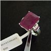 Image 1 : Large 9.5 ct. Genuine Ruby and Diamond Ring in Sterling Silver