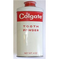 Vintage Colgate Tooth Powder / 4 OZ / still Half Full
