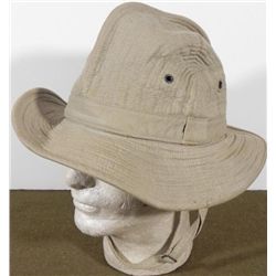 BRITISH/AUSTRALIAN MILITARY TYPE TAN HAT W/BRIM & STRAP