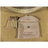 Image 3 : WWII GAS MASK KIT POUCH W/M1 BULLETS & U.S. ARMY CAP
