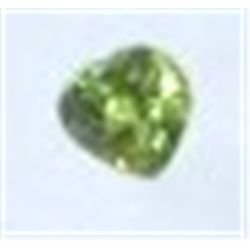 .75 CARAT PERIDOT BEAUTIFUL CUT & FACETED HEART SHAPE MINED IN ARIZONA GEMSTONE CAME OUT OF SAFE BOX