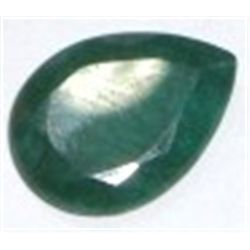 11.20 CARAT EMERALD PEAR CUT/FACETED & POLISHED GEMSTONE!! GEMSTONE CAME OUT OF SAFE BOX!!