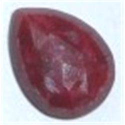 12.40 CARAT RUBY PEAR CUT/FACETED & POLISHED PRECIOUS GEMSTONE!! GEMSTONE CAME OUT OF SAFE BOX!!