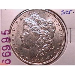 1902-O Morgan Dollar AU55