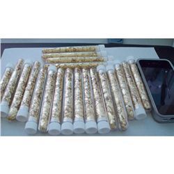 100 Large 4" Vials of Gold Flakes