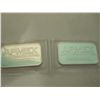 Image 1 : Two Ampex 1 Oz Pure Silver Bars
