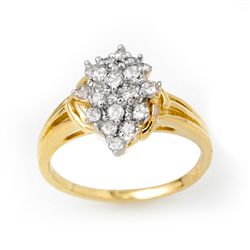 Natural 0.25 ctw Diamond Ring 10K Yellow Gold