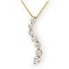 Image 1 : Natural 1.0 ctw Diamond Necklace 14K Yellow Gold