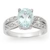 Image 1 : Genuine 3.3 ctw Aquamarine & Diamond Ring 14K Gold