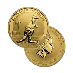 Brilliant Uncirculated 1oz Australian Gold Kangaroo - Random date