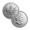 Image 1 : BRILLIANT UNCIRCULATED 1oz Sillver Canadian Maple Leaf - Random Date
