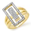 Image 1 : Natural 0.45 ctw Diamond Ring 10K Yellow Gold