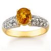 Image 1 : Genuine 2.0 ctw Yellow Sapphire & Diamond Ring 10K Yellow Gold