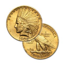 $10 Indian Gold - Eagle - 1907 to 1933 - Random date