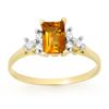 Image 1 : Genuine 1.14 ctw Citrine & Diamond Ring 10K Yellow Gold