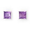 Image 1 : Genuine 2.0 ctw Amethyst Earrings 14K White Gold