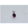 Image 1 : 4.50 CTW GARNET PENDANT .925 STERLING SILVER