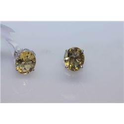 18.50 CTW CITRINE EARRING .925 STERLING SILVER