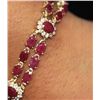 Image 2 : 14K YELLOW GOLD RUBY AND DIAMOND BRACELET