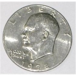 1978 EISENHOWER "IKE" DOLLAR!! COIN CAME OUT OF SAFE DEPOSIT BOX*!!