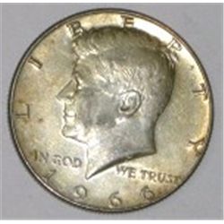 1966 SILVER KENNEDY HALF DOLLAR *NICE TONED*!! SILVER HALF DOLLAR CAME OUT OF SAFE DEPOSIT BOX*!!