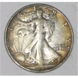 1943-S 90% SILVER WALKING LIBERTY HALF DOLLAR *NICE EARLY HALF DOLLAR*!!