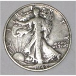 1942-S 90% SILVER WALKING LIBERTY HALF DOLLAR *NICE EARLY HALF DOLLAR*!!
