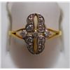 Image 1 : Ring of Diamond 0.18 Ctw in 1.95g 18kt Yellow Gold