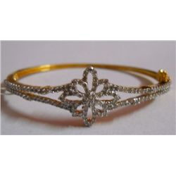 12.95g Bracelet in 14kt 12.622g Gold,1.64 Ctw Diamond