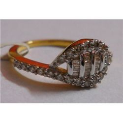 3.19g Ring in 14kt 3.092g Gold,0.49 Ctw Diamond