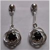Image 1 : 5.170g Earrings of Garnet in Silver