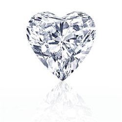 EGL CERT. HEART DIAMOND 0.59 CTW G/SI1