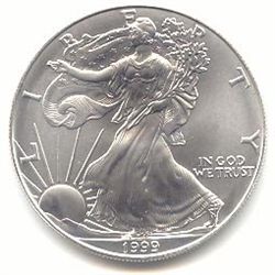 Uncirculated Silver Eagle 1999