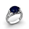 Image 1 : Genuine 6.09 ctw SapphireRing 10k W/Y Gold