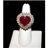 Image 1 : 14K GOLD DIAMOND AND RUBY RING