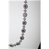 Image 2 : 14K GOLD DIAMOND AND BLUE SAPPHIRE NECKLACE