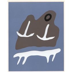 Jean Arp Silkscreen "Mountain, Table, Anchors, Navel"