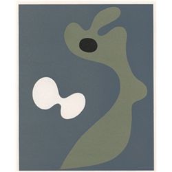 Jean Arp Silkscreen "Bird and Necktie"