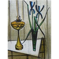 Buffet Original Lithograph "Nature Morte Aux Iris"