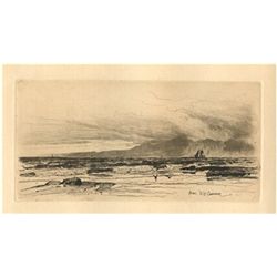 David Young Cameron "Arran" Original Etching