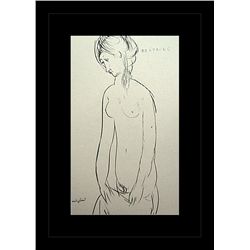 Amedeo Modigliani Erotic Sketch Lithograph